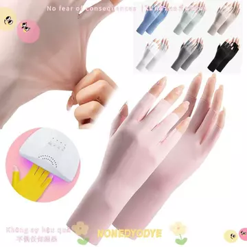 Găng tay vẽ móng tay NONEDYODYE, Đèn Led bảo vệ Găng tay chống nắng da ngón tay, Làm móng tay chống bức xạ Bảo vệ tia cực tím móng tay chống tia cực tím Găng tay nghệ thuật làm món