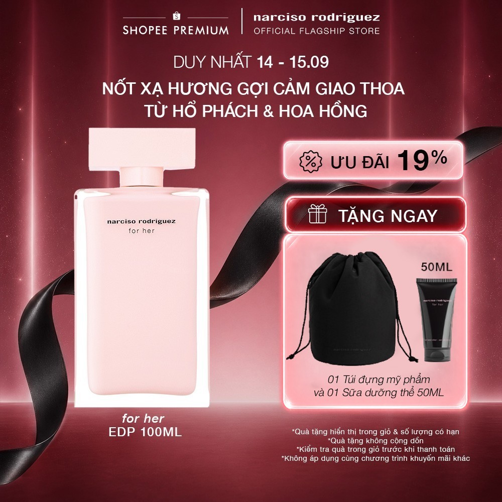 Nước Hoa nữ Narciso Rodriguez For Her Eau De Parfum 100ml