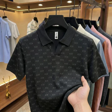 Size Lớn Polo Ve Áo Quần Áo Áo Áo Sơ Mi Thoáng Khí Quần Áo Kinh Doanh Polo Quần Áo Nam Thời Trang Quần Áo Nam
