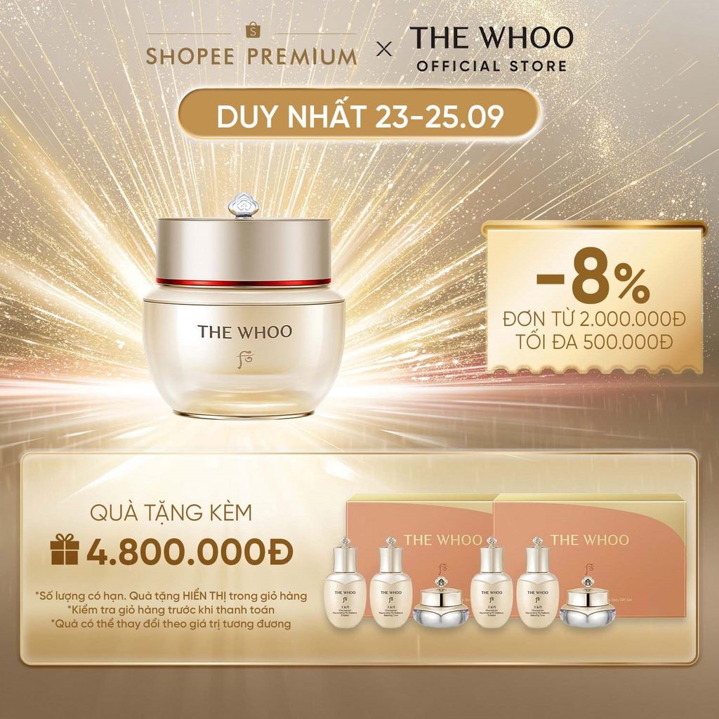 [THE WHOO OFFICIAL] Kem dưỡng tự nhuận tái sinh da The Whoo Bichup Anti-aging Repair Cream 50ml