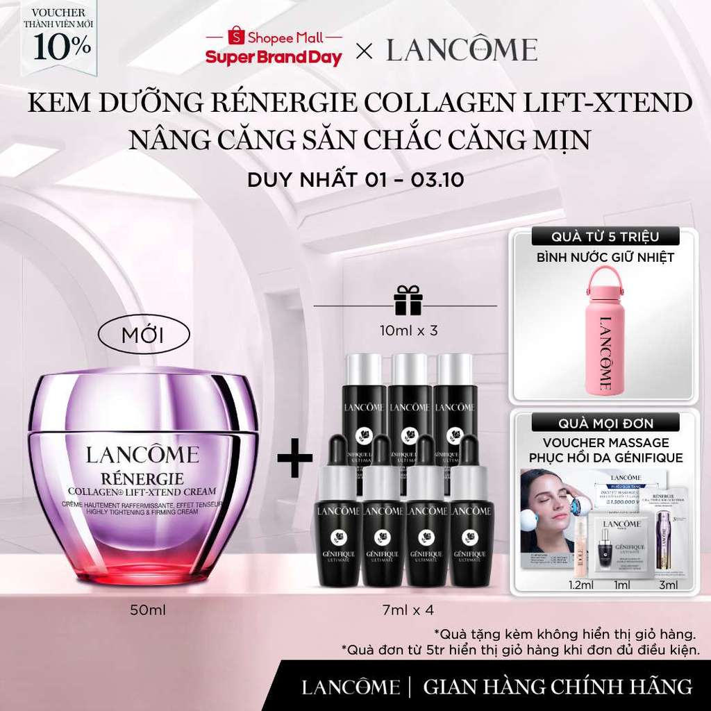 Kem Dưỡng Lancome Rénergie Collagen Lift - Xtend, Nâng Căng Săn Chắc Căng Mịn 50ML