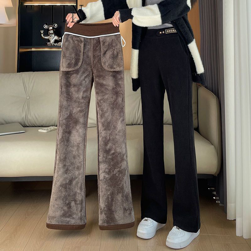 Quần lông cừu nữ Plus Size Winter Plus Lông cừu dày