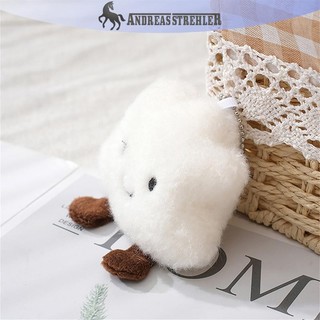 Onetimingfine Hoạt Hình Dễ Thương Mây Trắng Sang Trọng Móc Khóa Mặt Dây Chuyền Chìa Khóa Ch Mềm Búp Bê Đồ Chơi Quà Tặng Cô Gái Ba Lô Phụ Kiện Trang Trí VN