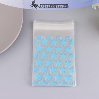Onetimingfine 50 Cái Trong Suốt Ngôi Sao Nhựa Trang Sức Tự Dính Túi Đựng Thẻ Kẹo Ảnh Hoạt Hình Lưu Trữ Quà Tặng Gói Túi VN