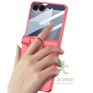 Bản lề từ tính Full Ring Holder Stand Case Case cho Samsung Galaxy Z Flip 7 6 5 Vỏ màn hình kính