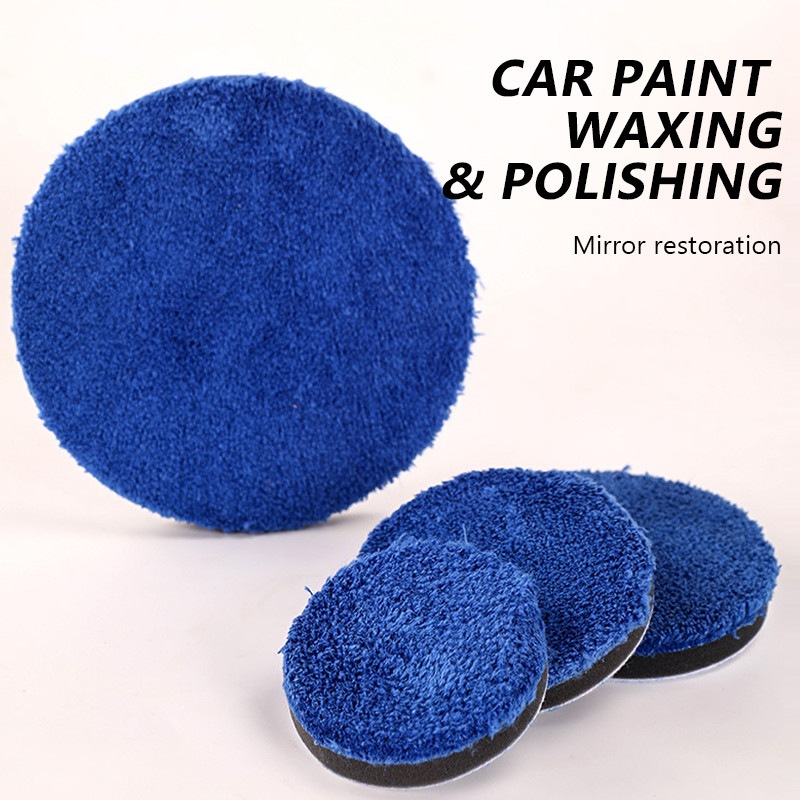 SEAMETAL Miếng lót microfiber 4/5/6 inch thay thế cho máy đánh bóng, vệ sinh và rửa xe