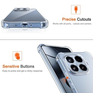 Ốp Điện Thoại Mềm Silicon Túi Khí Chống Sốc Cho OPPO A6 Pro A6X A6i Ốp Lưng Mỏng Trong Suốt