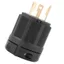 JUIC Twist Lock Ổ cắm điện, phích cắm L5-30P AC 125V 30A, Bộ chuyển đổi phích cắm màu đen 3 cực NEMA L5-30 Plug Ứng dụng công nghiệp