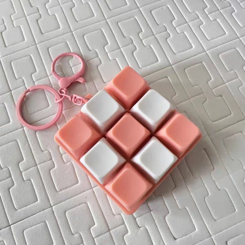 Bàn Phím Di Động Bàn Phím Cơ Fidget Móc Khóa Giảm Căng Thẳng Lo Âu Đồ Chơi Móc Khóa Pendent Cho Trẻ Em Người Lớn