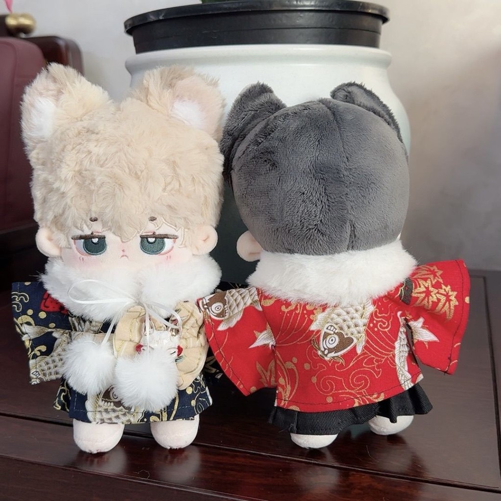 20cm Kimono Phù Hợp Với Bé Trai Quần Áo Bé Trai Giá Bắp Cải Búp Bê Cotton Dễ Thương Không Thuộc Tính Búp Bê Búp Bê Quần Áo 3.14