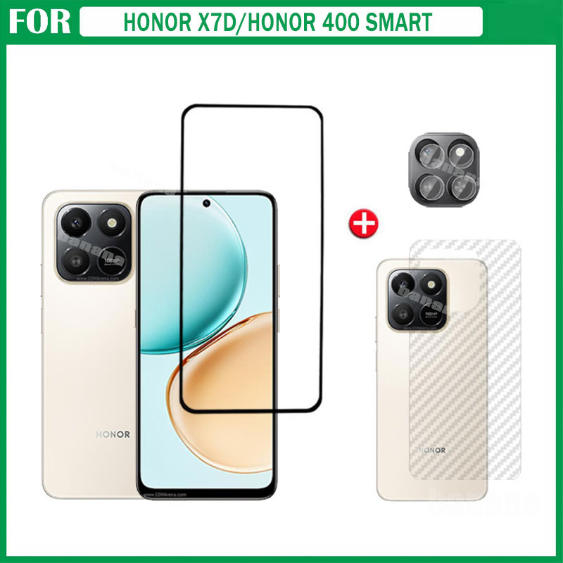 Phim gốm sứ bảo mật chống gián điệp 3 TRONG 1 Honor X7D dành cho Honor X7C X7B X7A X6C X6B X8C X8B Honor 400Smart Ống kính máy ảnh Kính bảo vệ màn hình và phim mặt sau