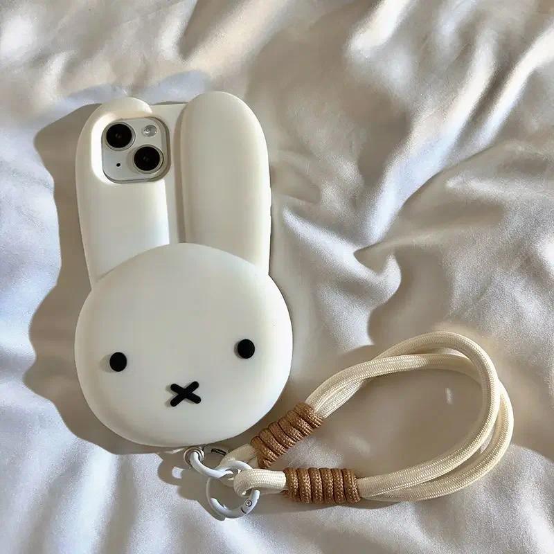 Miffy / 12 / 13 / 14 / 15 / 16 / 17 ProMax Kawaii Ốp Silicon Chống Rơi Đơn Giản Tất Cả Các Viền Mềm Đồ Chơi Quà Tặng