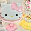 Gương Trang Điểm Để Bàn Mèo Hello Kitty Dễ Thương, Gương Xoay 2 Mặt Makeup Mini Cho Bé Gái, Bạn Nữ