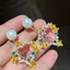 Bông tai thanh lịch sang trọng thời trang Hàn Quốc Zircon thời trang Hàn Quốc Bán buôn