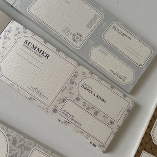Set giấy note giấy nền mỹ thuật junk journal Border Theory