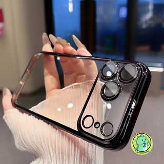 Ốp Điện Thoại Bảo Vệ Camera Cho OPPO A5 A5i A5X A3 Pro NFC A3i Plus A3X A80 A60 A40 A40M A98 A97 A96 A95 5G 4G Vỏ Sang Trọng Dễ Thương Đơn Giản Mạ Khung Vỏ Mềm