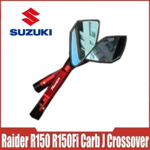 Dành Cho Xe Suzuki Raider R150 / R150Fi / Carb / J Crossover CNC Hợp Kim Nhôm Xe Máy Gương Bên Có Thể Điều Chỉnh Gương Chiếu Hậu (Hai Kích Cỡ)