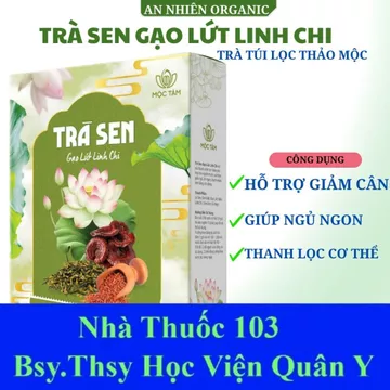 Trà Sen Gạo Lứt Linh Chi Mộc Tâm Kết Hợp Giữa Các Thành Phần Thảo Mộc Hạt Sen Gạo Lứt Linh Chi