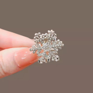 Kẹp Bông Tuyết Kim Cương Giả Siêu Cổ Tích Mini - Phù Hợp Cho Tóc Ngắn và Công Chúa Top Clip
