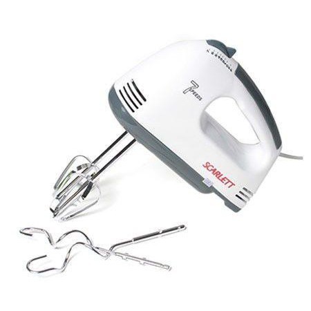 Máy Đánh Trứng Cầm Tay 7 Tốc Độ 260W Đa Năng Siêu Khỏe Kèm 4 Que Inox Đánh Kem Trộn Bột Dễ Dùng