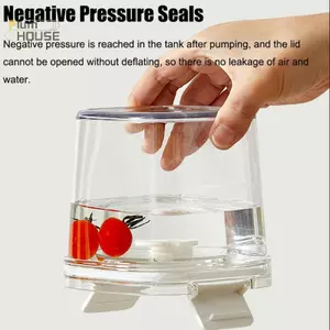 PlumHOUSE Nhựa Hút Chân Không Kín Xe Tăng Điện Cà Phê Hút Chân Không Hộp Đựng Thực Phẩm Nhà Bếp Ngũ Cốc Kẹo Hộp Bảo Quản Tươi Giữ Trà Hộp VN