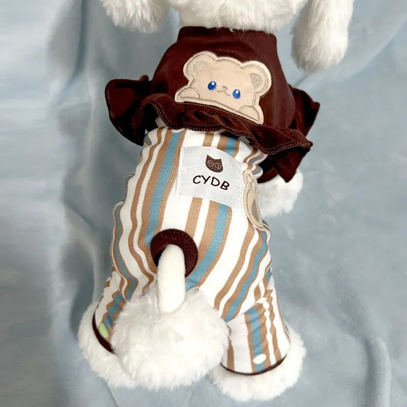Mùa Đông Quần Áo Thú Cưng Lông Cừu Ấm Áp Bốn Chân Áo Teddy Bichon Siêu Dễ Thương Schnauzer Quần Áo Cho Chó