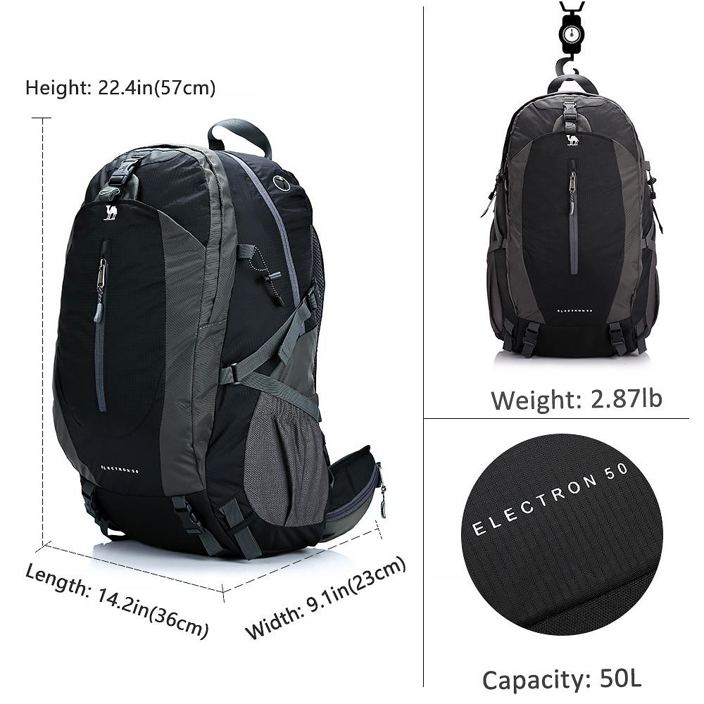 CAMEL CROWN Túi đeo vai 50l đi bộ đường dài du lịch ngoài trời