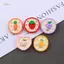 PNPIA- 5 Chiếc Trái Cây Hoạt Hình Nhựa Flatba Tự Làm Vỏ Điện Thoại Quyến Rũ Nhựa Accessoreis Tự Làm Trang Sức Thủ Công Phụ Kiện Trang Trí