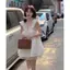 Váy trắng nữ mùa hè Phong cách mới Phiên bản Hàn Quốc Váy ngắn ren cổ vuông ngọt ngào hở lưng