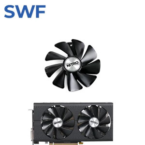 Quạt làm mát i-CF1015H12D RX580 RX590 cho Sapphire Radeon RX 470 480 570 580 Phiên bản khai thác NITRO Quạt làm mát thẻ Video chơi game- *
