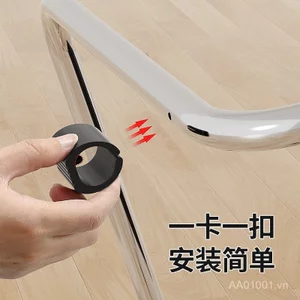 Hình Chữ U Hình Nơ Ghế Chân Bao Chất Liệu Dày Máy Tính Văn Phòng Tắt Tiếng Snap-On Chống Trượt Vỏ Bảo Vệ Trầy Xước
