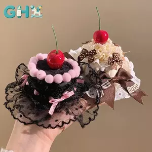 Kẹp tóc ren kiểu Gothic Lolita dễ thương cho bé gái, phụ kiện tóc nữ phong cách Kawaii VN