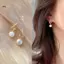 JULYHOT Châu Âu Mỹ Phong Cách Mới Sang Trọng Retro Tính Khí Thanh Lịch Hoa Ngọc Trai Bông Tai Thời Trang Nữ Trang Sức Massivedeals