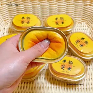 DELMER Squishy Cheese, Tay Thư Giãn Mô Phỏng Bánh Mì Đồ Chơi Squishy, Pinch Sáng Tạo Tăng Chậm Dính Cảm Giác Fidget Ball Trẻ Em Người Lớn