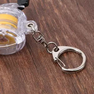 Fly Fishing Reel Móc chìa khóa Vòng chìa khóa Móc khóa câu cá Quà tặng cho những người yêu thích câu cá với dây có thể thu vào Phụ kiện Pesca VN