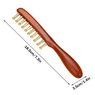 [MAKY] 1 Chiếc Lược Massage Gỗ Đàn Hương Có Răng Rộng Tháo Kinh Tuyến Của Đầu Đồng Thau Kinh Tuyến Da Đầu Và Trị Liệu Tóc VN