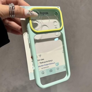 Ốp điện thoại trong suốt màu Macaron dễ thương cho iPhone 17 16 15 14 Pro Max Ốp lưng silicon mềm chống sốc