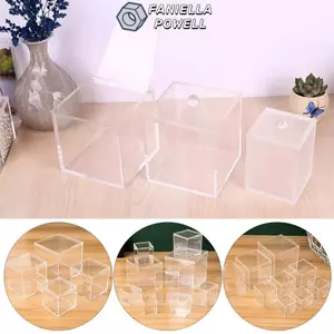 Hộp Bảo Quản FANIELLAPOWELL, Nhiều Kích Thước Có Nắp Hộp Nhựa, Trưng Bày Bảo Vệ Bền Đẹp Acrylic Chống Bụi Che Đám Cưới Ủng Hộ