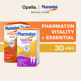 Bộ 2 Lọ Thực Phẩm Bảo Vệ Sức Khỏe Pharmaton Vitality + Essential 30 Viên/Lọ