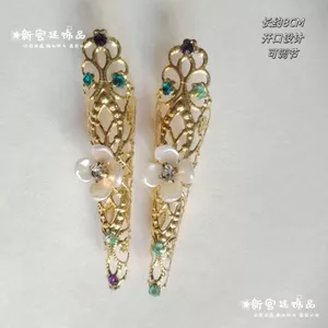 Cổ Cung Điện Móng Tay Sang Trọng Với Hoa Kim Cương Concubine Nữ Hoàng Mẹ Hoàng Hậu Hiệu Suất Học Sinh Khiêu Vũ Triều Thanh Giáp Bao 2026-7-2
