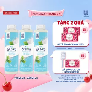 Combo 3 chai sữa tắm St.Ives Muối biển 650ml hoặc 700ml