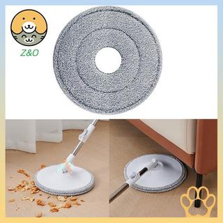 [Z & O] Đầu lau nhà tròn 25cm Vải xoay để lau sàn Tấm lót thay thế nhà Phụ kiện đa năng Khăn xoay 360.
