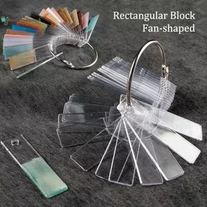 BeautifulHomeA Hình Chữ Nhật Móng Tay Giả Nghệ Thuật Hiển Thị Đồng Hồ UV Gel Đầu Móng Tay Thẻ Màu Móng Tay Tấm Bản Mẫu Gel Ba Lan Thực Hành Làm Móng Tay VN