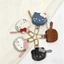 Da Dễ Thương kt Túi Mèo Hoạt Hình Túi Hello Kitty Mặt Dây Chuyền Móc Khóa Thời Trang Corduroy Hello Kitty Mặt Dây Chuyền Cô Gái