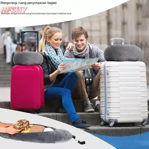 HFSHY Có Thể Đổ Đầy Du Lịch Ne Gối Túi Bảo Quản Mang Theo Đệm Máy Bay Du Lịch Ne Gối Tự Đổ Gối Du Lịch Di Động VN