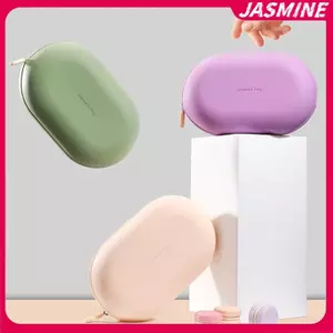 JASMINE Di Động Dung Tích Lớn Silicon Túi Đựng Mỹ Phẩm Mềm Chống Thấm Nước Túi Bảo Quản Mỹ Phẩm Chống Ẩm Túi Rửa Cho Gia Đình Du Lịch JASMINE