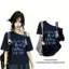 Summer Plus size Pure Desire Hot Girl Áo thun ngắn tay xiên vai in chữ Off-the-Shoulder Loose Cover