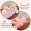 Bộ kẹp tóc BRBRAA 10 chiếc, Kẹp tóc hoa tuyn nhiều kích thước, Màu Pastel ngọt ngào Organza Nơ nhẹ Tóc Barrettes cho bé gái