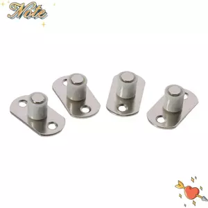 NOTE1 4 Hướng dẫn sàn, Cửa chuồng trượt bằng thép 1,5 * 0,79 Inch, Cửa trượt bằng nhựa bạc Giá đỡ con lăn Hướng dẫn nội thất Phần cứng