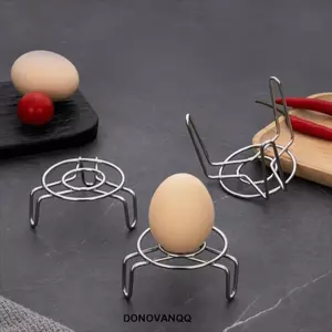 DONOVANQQ 6 Giỏ hấp nồi nhỏ, Giá hấp Mini đậm bằng thép không gỉ, Giá hấp đa chức năng Bàn chân cao / ngắn chống gỉ Giá hấp nồi trà
